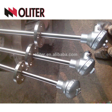 oliter thermocouple with explosion proof head interrupter stainless steel junction box stainless steel straight probe